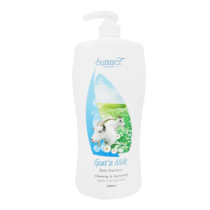 Sabun Summer Goat Milk Body Shampoo 2 Lt / Soap Sabun Mandi Cair Susu Kambing Import Impor Malaysia