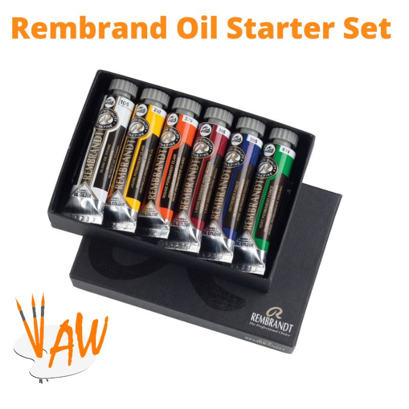 

Cat Minyak Rembrandt Starter Set 6 x 15 ml