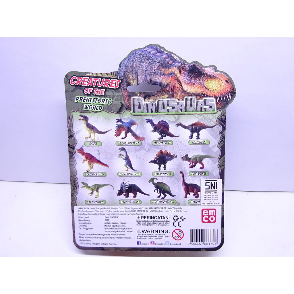 EMCO Dinosaurs Action Figure - Mainan Dinosaurus 3