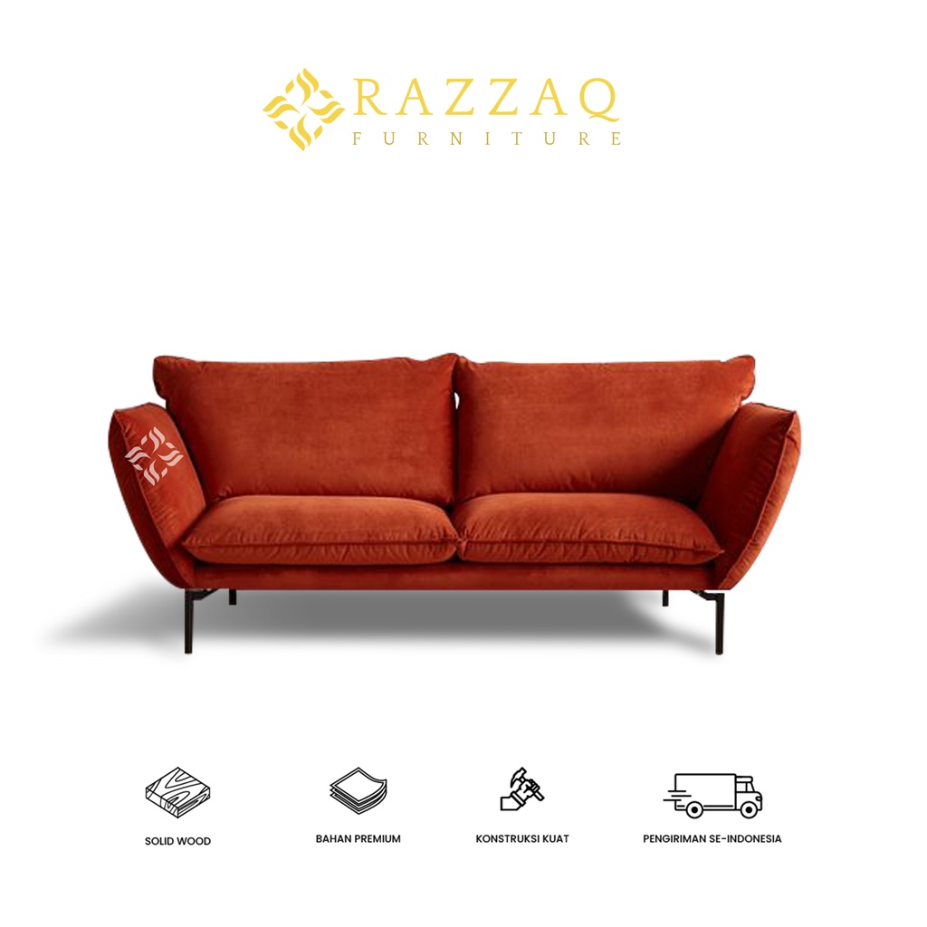 Sofa Minimalis Industrial Kaki Besi - Rasby Sofa