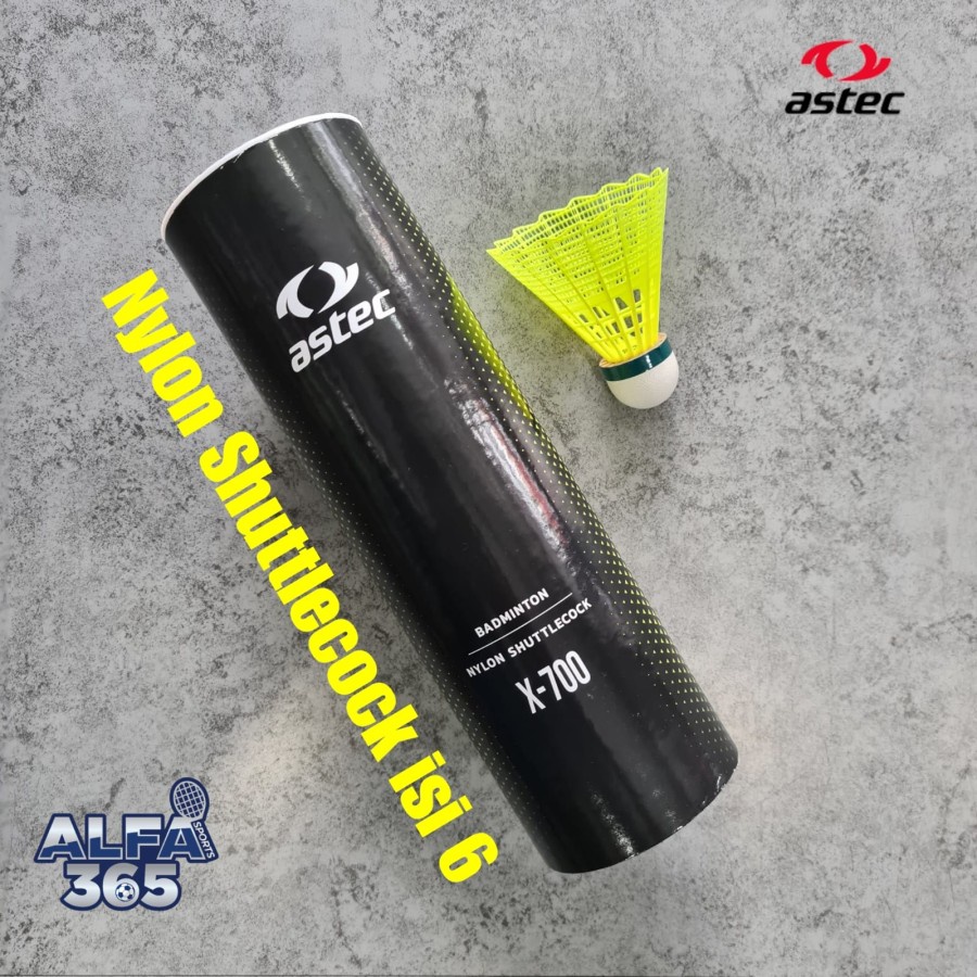 Shuttlecock Astec Tornado X-700 / X700 Nylon isi 6 - Kok Plastik