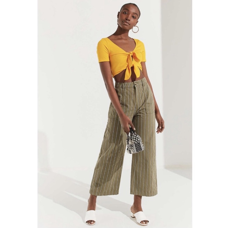 Urban Outfitters Yellow Crop Top