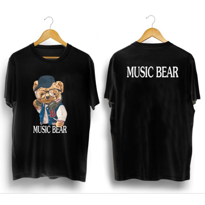 kaos pria/MUSIC BEAR/kaos distro