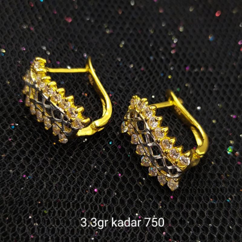 Anting Emas 17 K - 3.3gr Kadar 750 - 3212