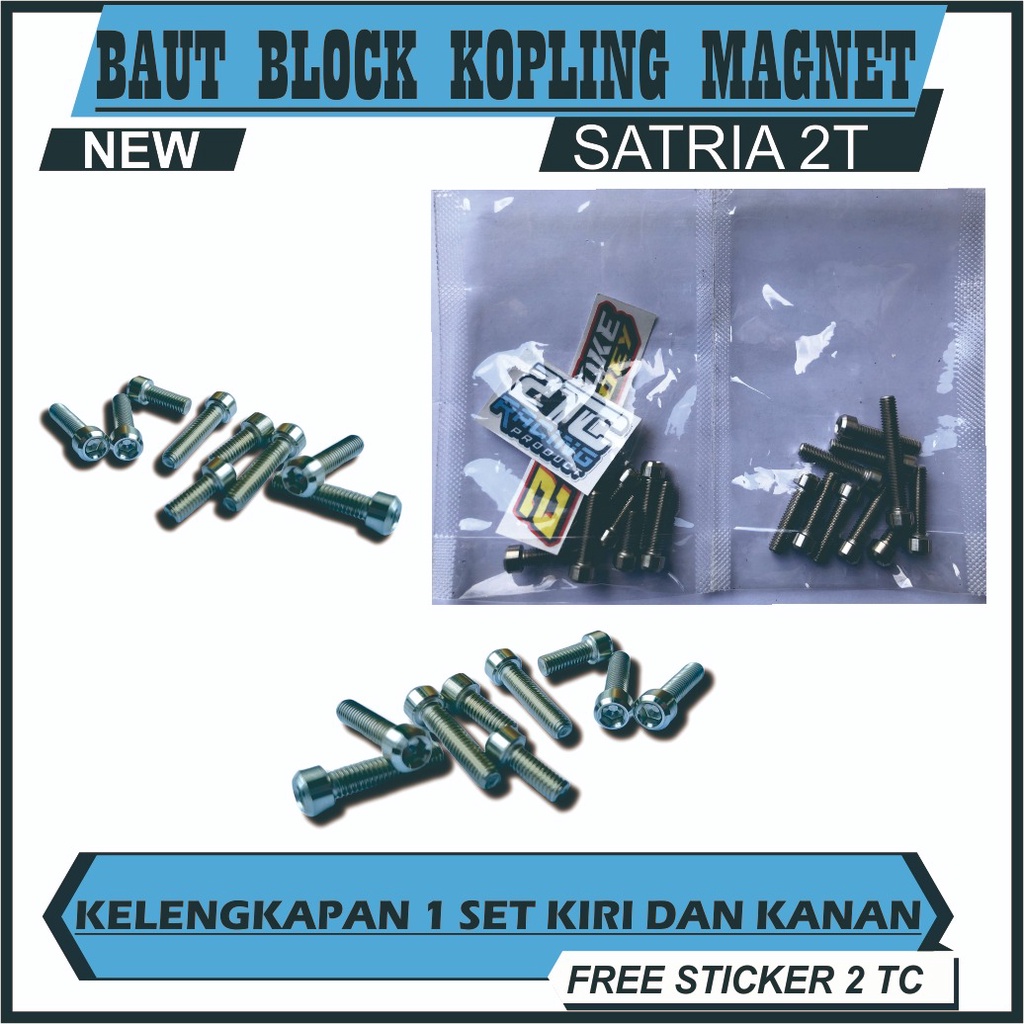 BAUT STENLIS BAK KOPLING MAGNET SATRIA 2T MODEL TITANIUM