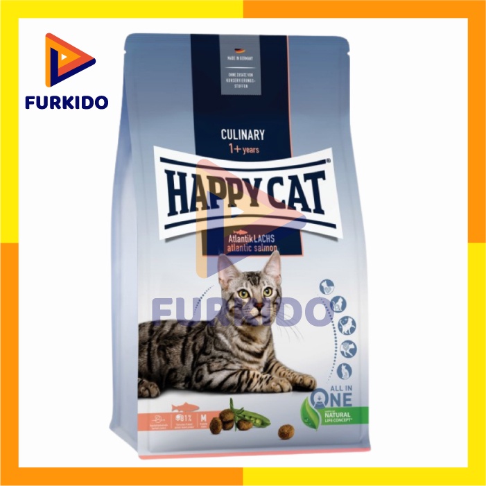 Happy Cat Culinary Atlantic Salmon 300 Gr / Makanan Kering Kucing