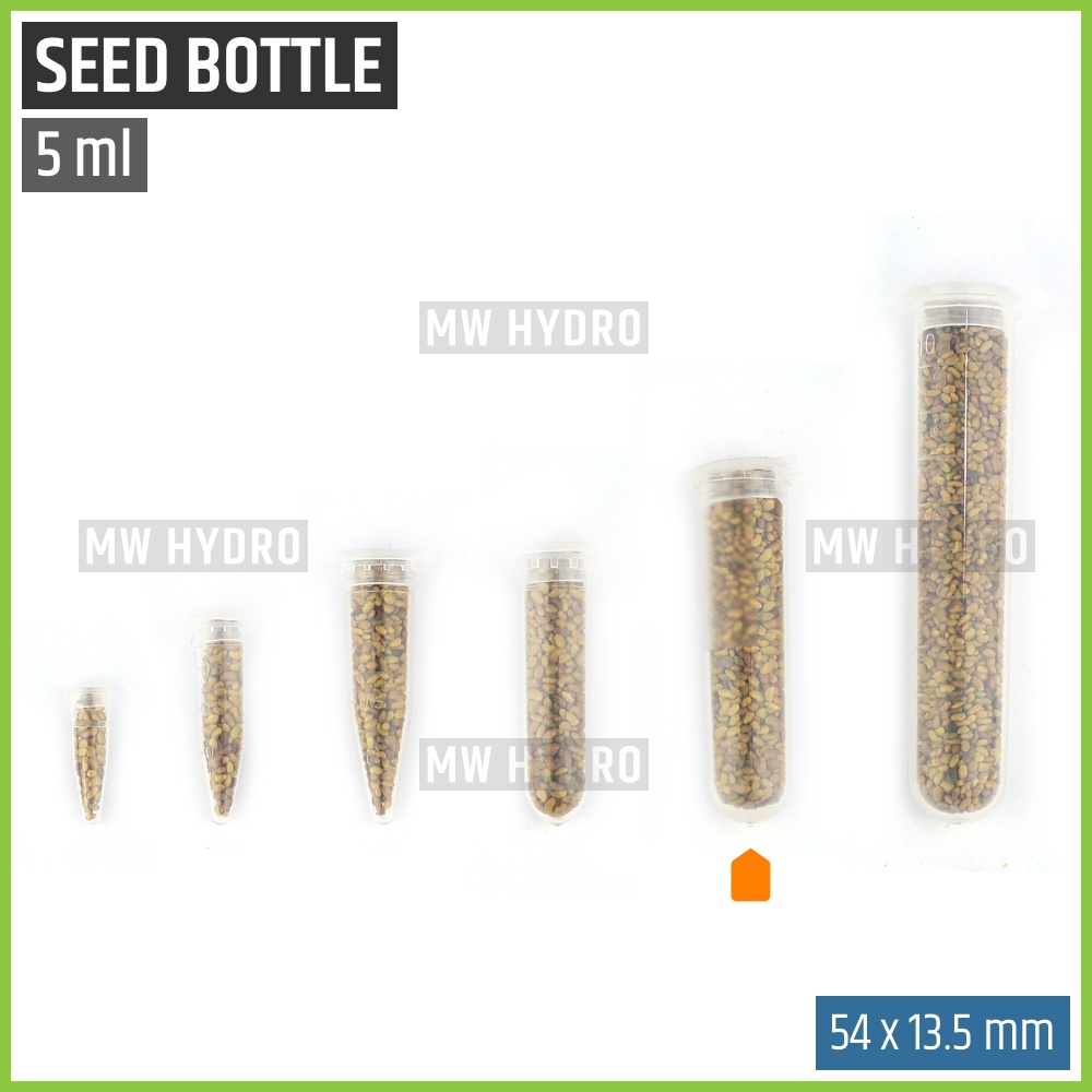 Botol Tabung Plastik Untuk Benih / Plastic Seed Bottle Tube - 5 ml