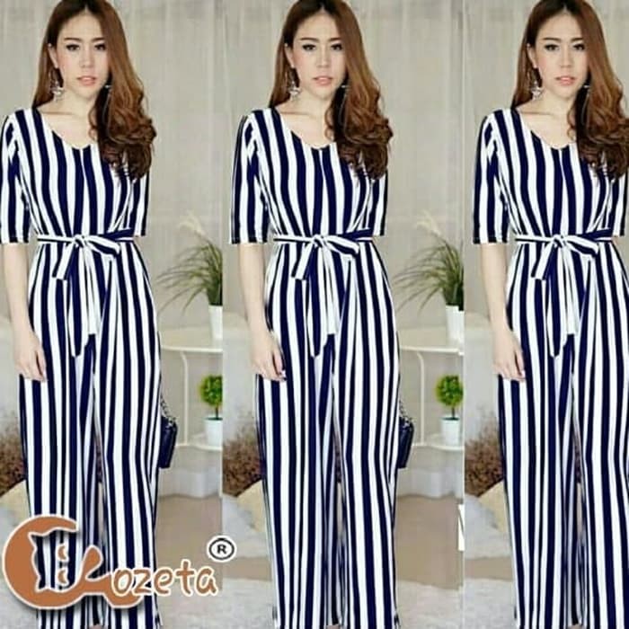 PROMO AP 02 JUMPSUIT SALUR JIKAS NAVY DedeShop