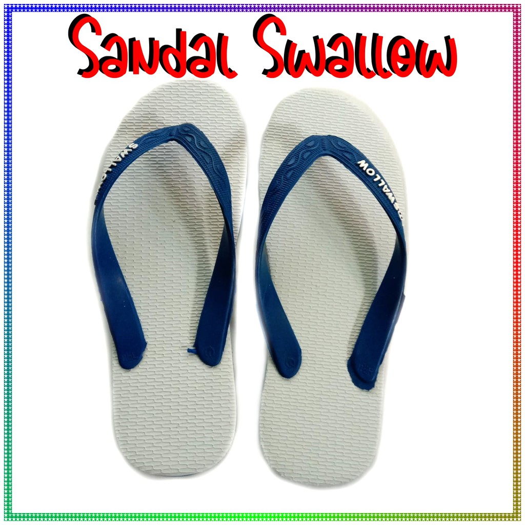 Sandal Jepit Swallow Sendal Wanita Pria Alas Kaki Santai Bahan Karet