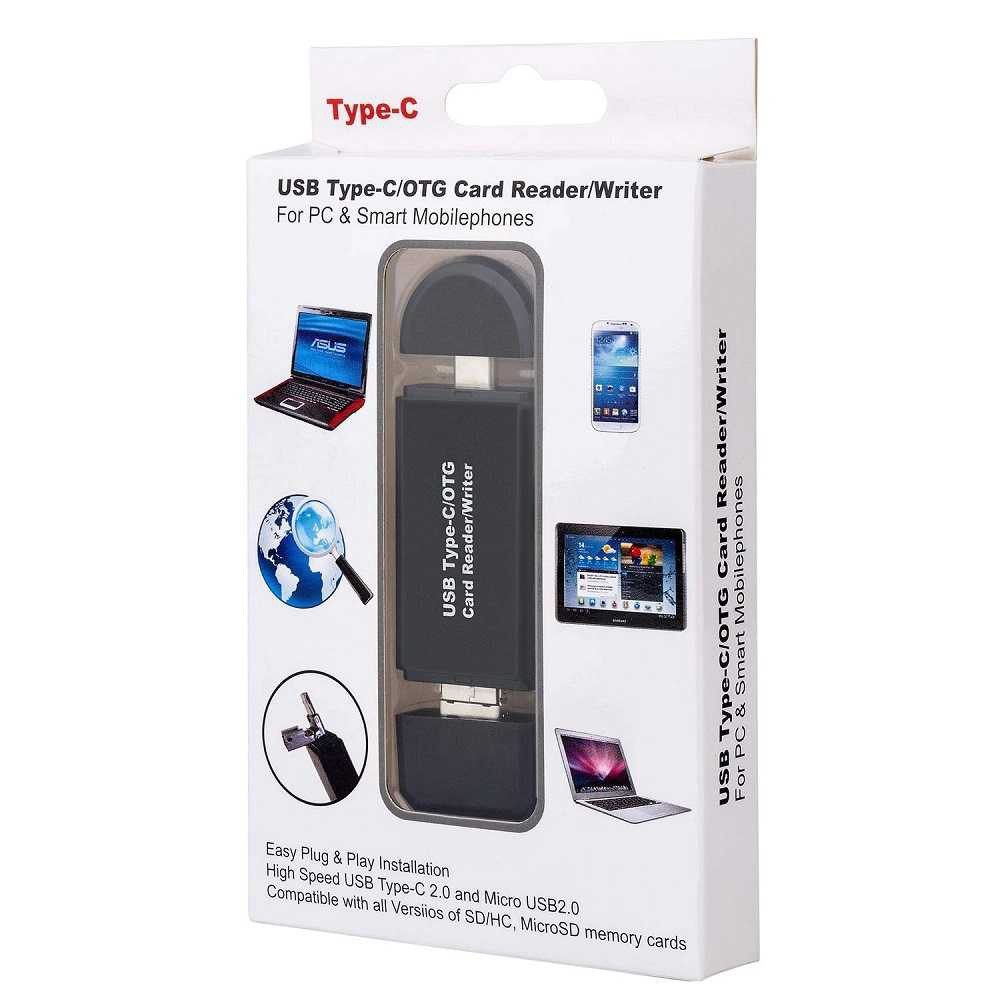 OTG Memory Card Reader USB Type C