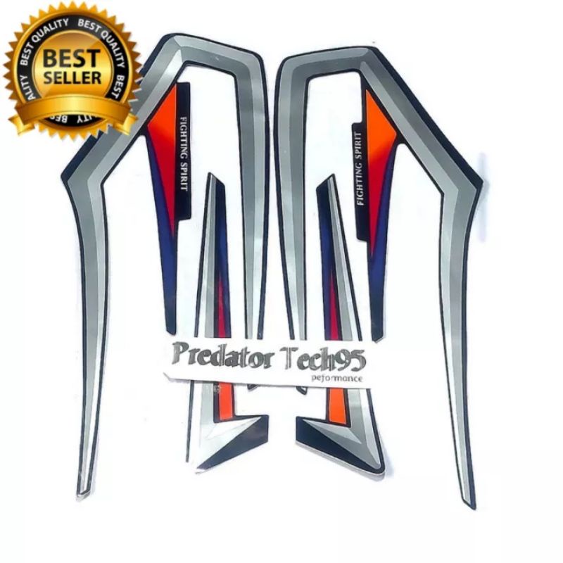 STIKER STRIPING LIS BODY RXKING RX KING 2001 Hitam