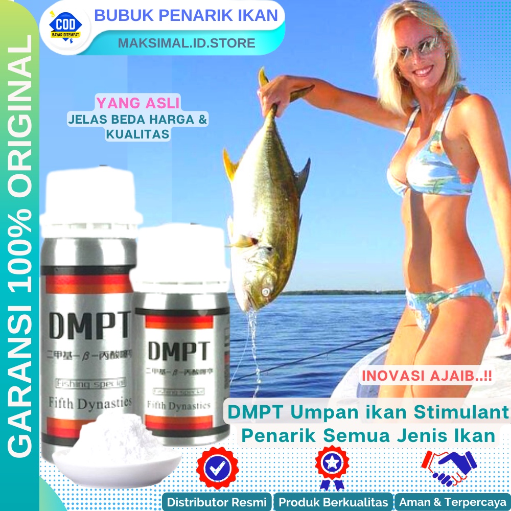 Umpan Pancing Ikan Multifungsi Serbuk Umpan Penarik Semua Jenis Ikan Ampuh DMPT Stimulant Original G