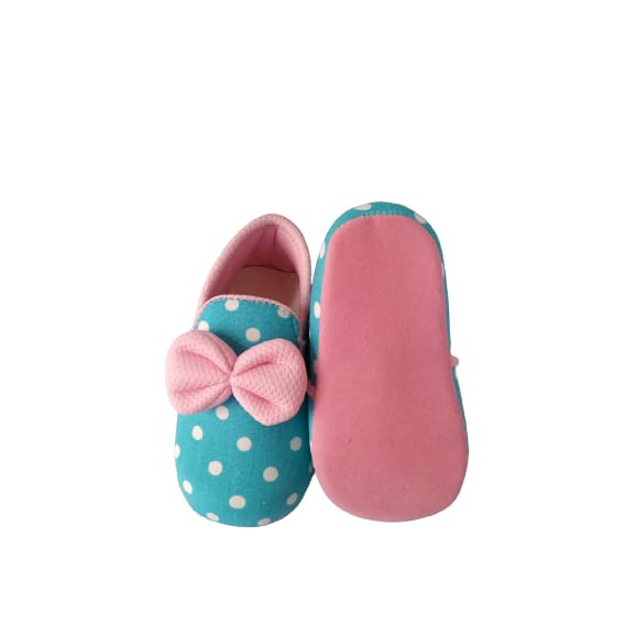 AMH BABY SHOES POLKADOT SLIP ON ANAK PEREMPUAN 0-12 BLN