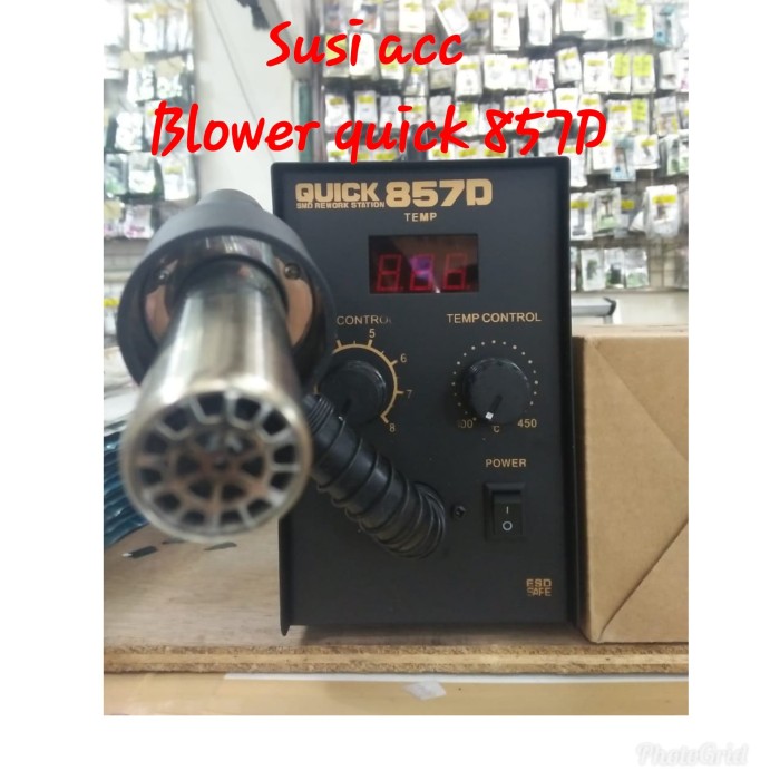 SOLDER UAP QUICK 857D/BLOWER QUICK 857D OC - Hitam