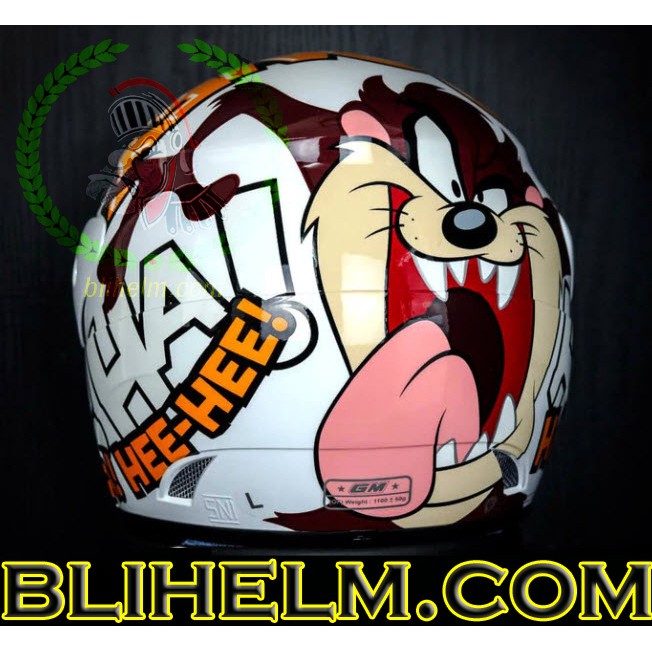 HELM GM EVO TAZMANIA 34 WHITE EVO TASMANIA HALF FACE HELMET