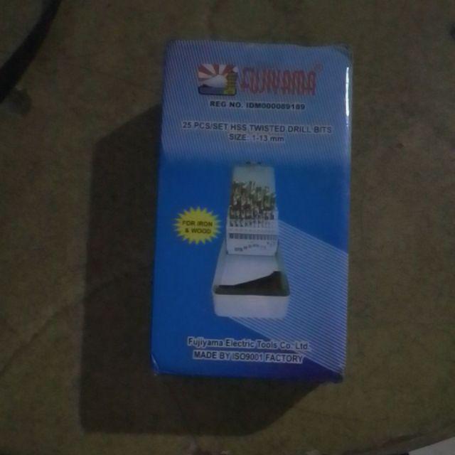Mata Bor Besi Hss Set 25pcs 25 Pcs Fujiyama