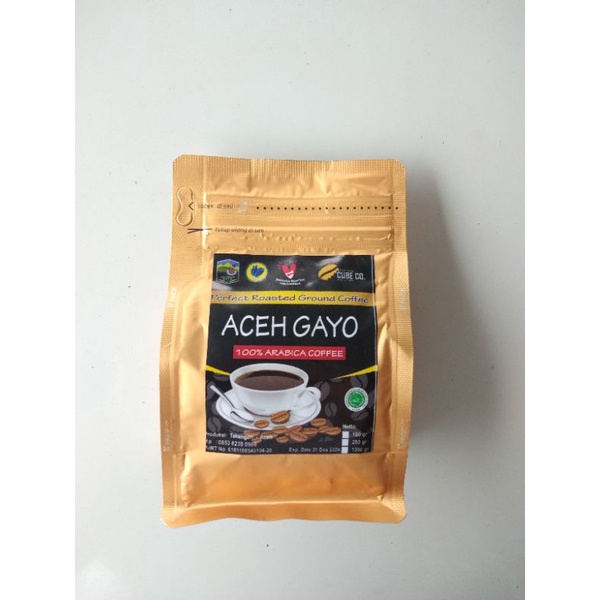 

Bubuk Kopi Aceh Gayo Gold 100 gram | CUBE CO Takengon