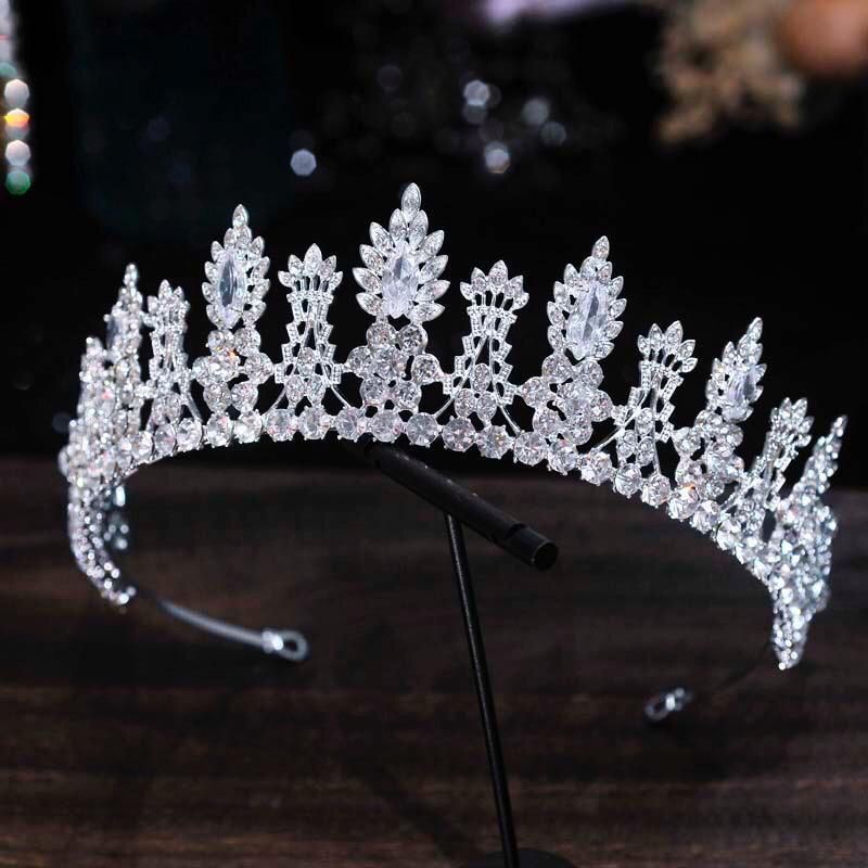 Mahkota  Bridal Crown Princess Mahkota Pengantin Rhinestone Aksesoris Rambut dan Pengantin