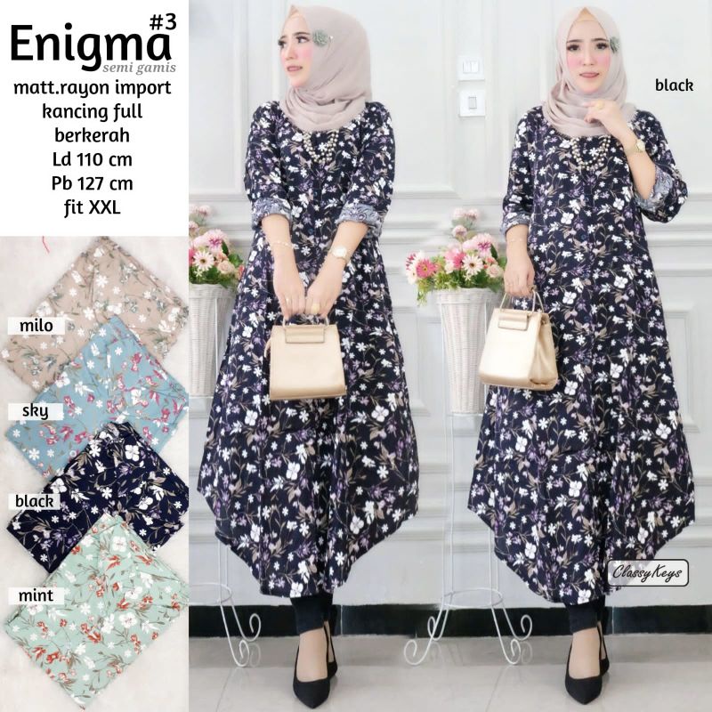 Enigma3 Semi Gamis Rayon Import