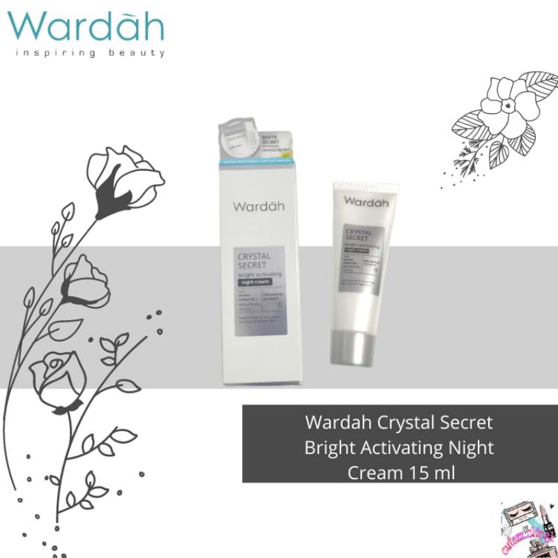 ☃Cutezz_Ching1☃Wardah Crystal Secret Brightening Day Cream/Night Cream