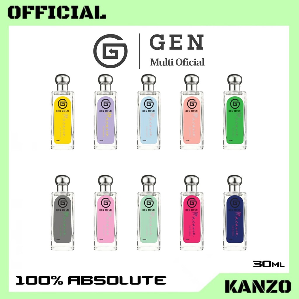 Kanzo - Parfum Thailand Macaron 30ml Premium / Parfum Pria Wanita Tahan Lama / Parfum Gen Multi Macaron 30ml