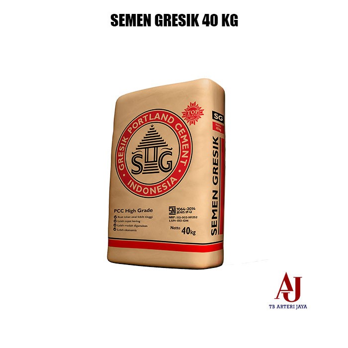 Jual Semen Gresik 40 KG Per Sak Semen Gresik Indonesia Portland Cement