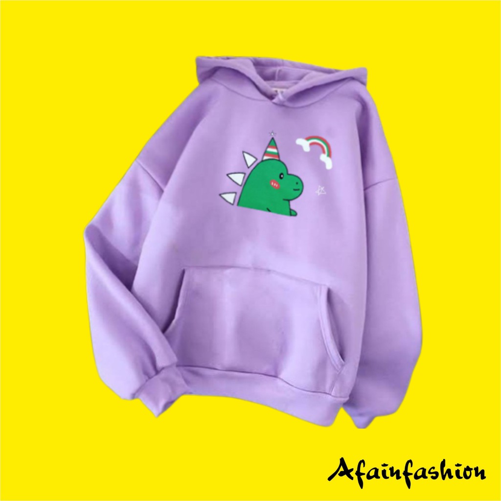 Sweater anak perempuan Dinosaurus Rainbow baju anak jaket anak cewek