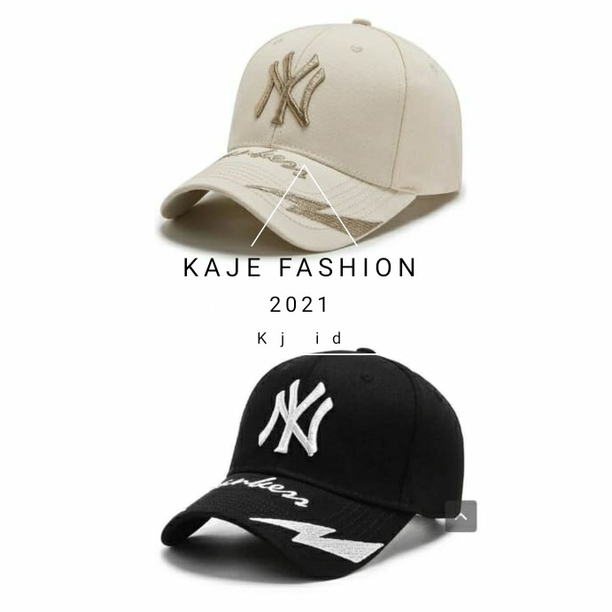 TOPI BASEBALL MEREK LOGO NY HALILINTAR / GOLF PRIA & WANITA / LOGO NY HALILINTAR SPORT FASHION /COD