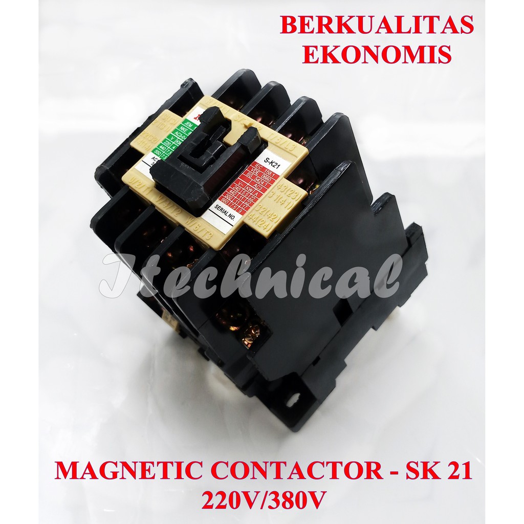 MAGNETIC CONTACTOR SK-21 220V 380V / AC KONTAKTOR SK 21 220VAC 380 VAC