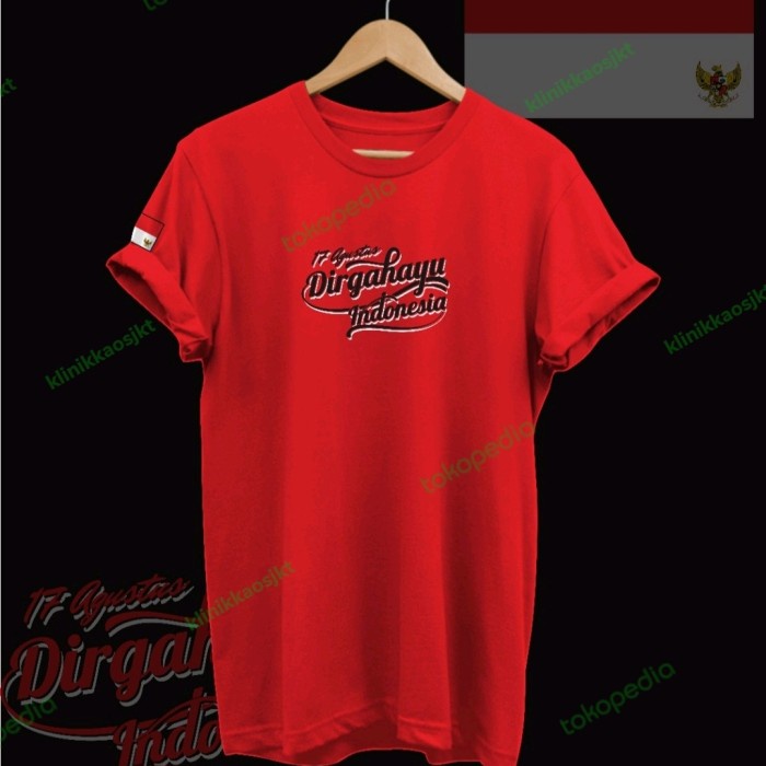 BAJU - KAOS DIRGAHAYU RI 77 - TSHIRT HUT KEMERDEKAAN INDONESIA TYPE 5