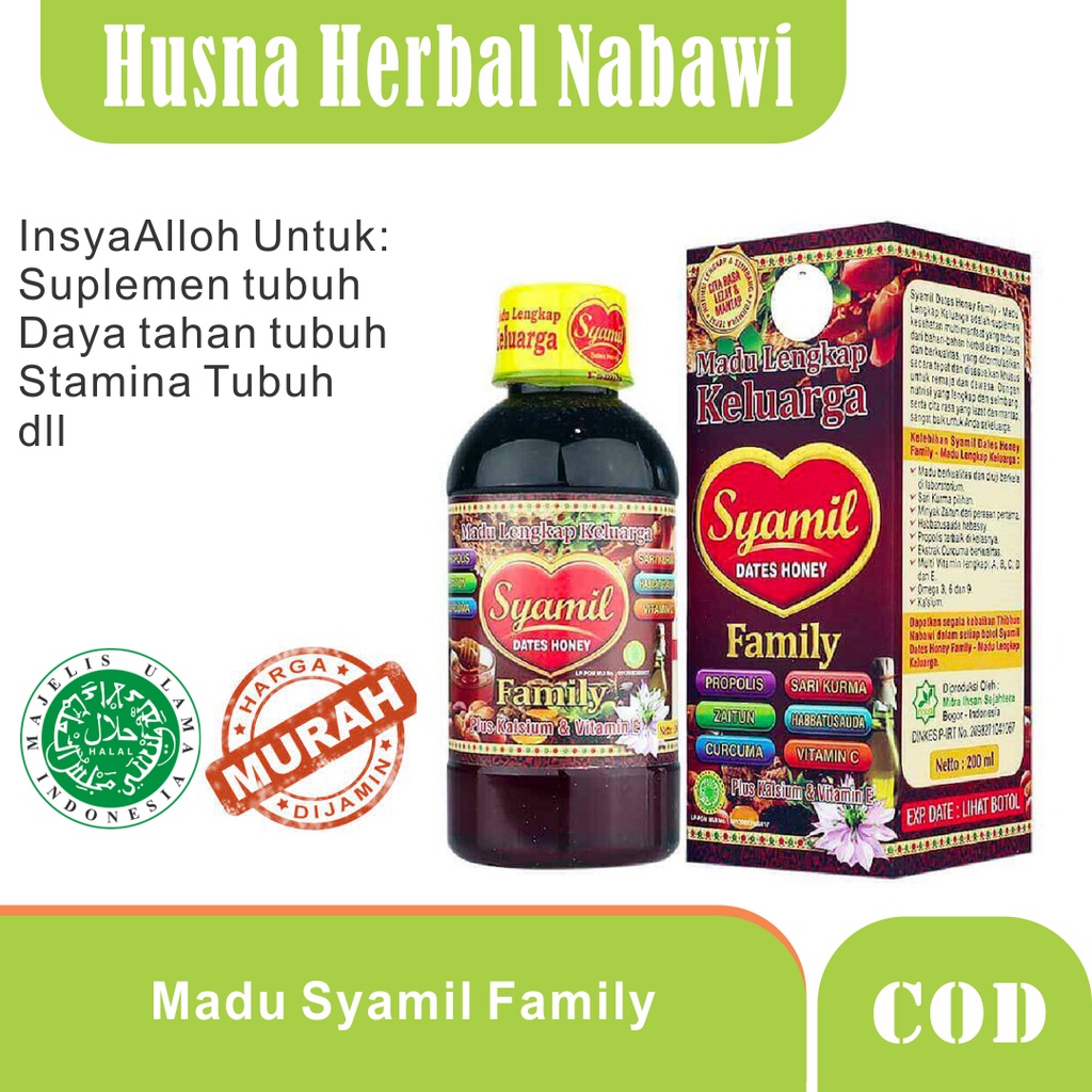 

PROMO PROMO Madu Syamil Family Husna Herbal Nabawi