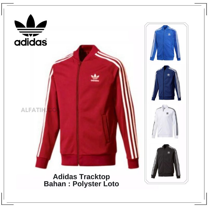 Jaket Tracktop Adidas Firebird Casual Polyster Merah [Model Terbaru]