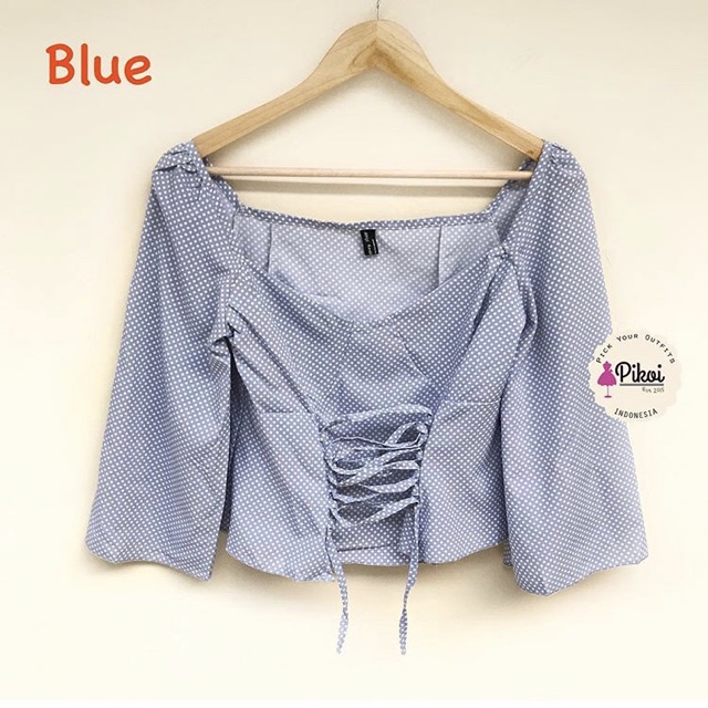 Blouse lucu murah / blouse sabrina cantik / blouse cut off / blouse putih cantik murah / blouse 1994