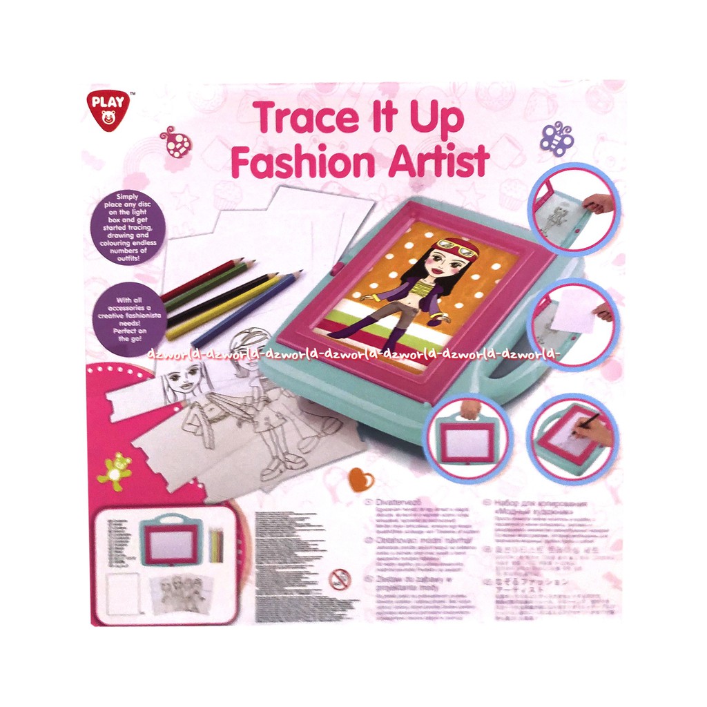 Play Go Trace It Up Fashion Artist Mainan Belajar Design Dengan Ipad