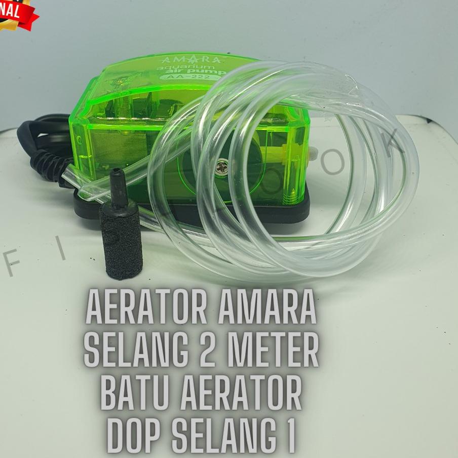 ☋ PAKET AERATOR LENGKAP AMARA mesin gelembung udara 1 LUBANG aquarium aquascape AMARA ♘