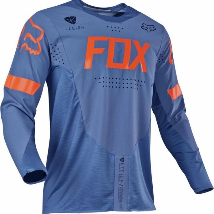JERSEY SEPEDA TRAIL FOX RACING IMPORT MOTOR CROSS MTB DOWNHILL XC BLUE