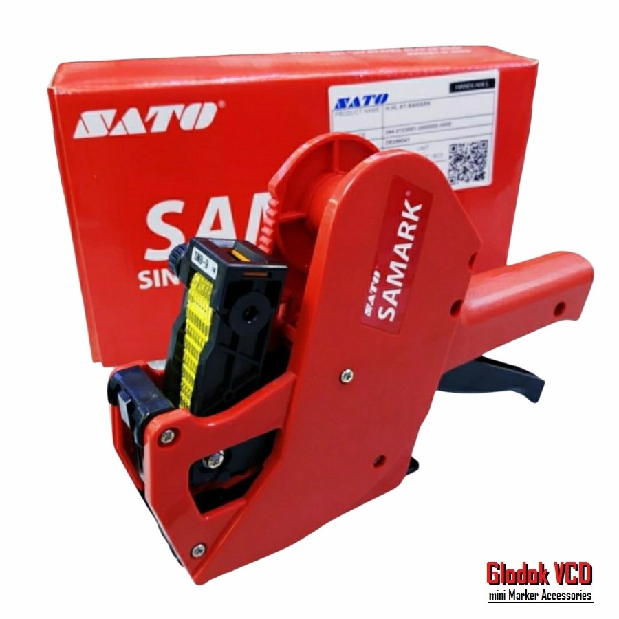 Sato Samark Alat Tembakan Label Harga Single Liner Hand Labeler