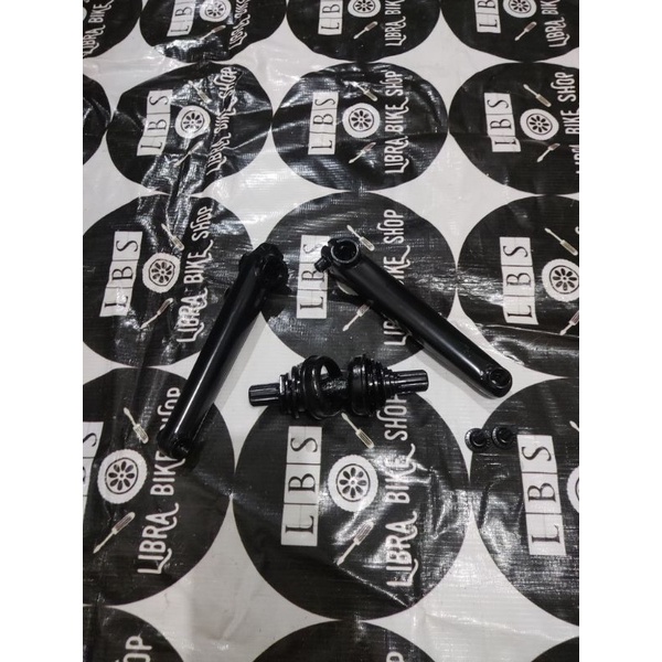 PARTS BMX BB MID CHROMOLY KHE BY UNITED INCLUDE ARM CRANK SET