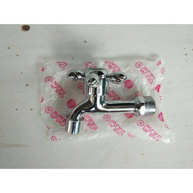 Kran keran Air Wastafel Bak Mandi Taho/Toho Ukuran 3/4 inch Model Bunga Putar Bahan Stainless Stell