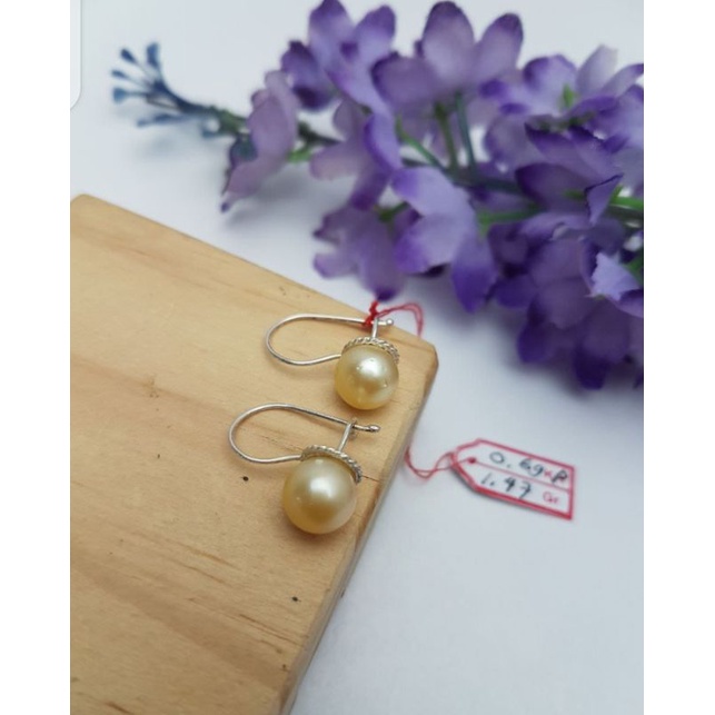 anting-anting perak mutiara laut