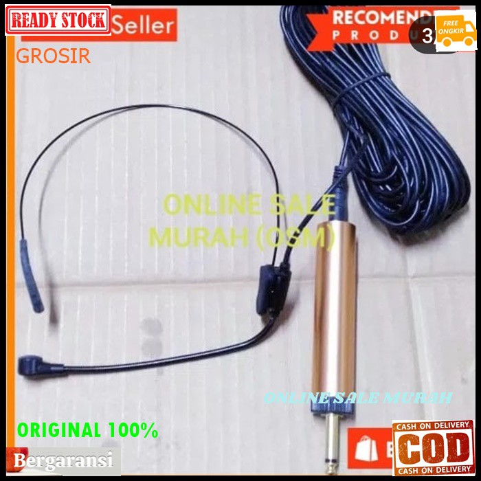 G143 Kenwood Mic headset kabel condesor bando mik cable pro karaoke mikrophone microphone audio sound vokal vocal professional panggung dj studio Jepit Kancing kerah baju Clip sensitif aux klip G143   Kabel 10 METERAN  HARGA ADA DUA PCS MIC  BISA SEGALA J