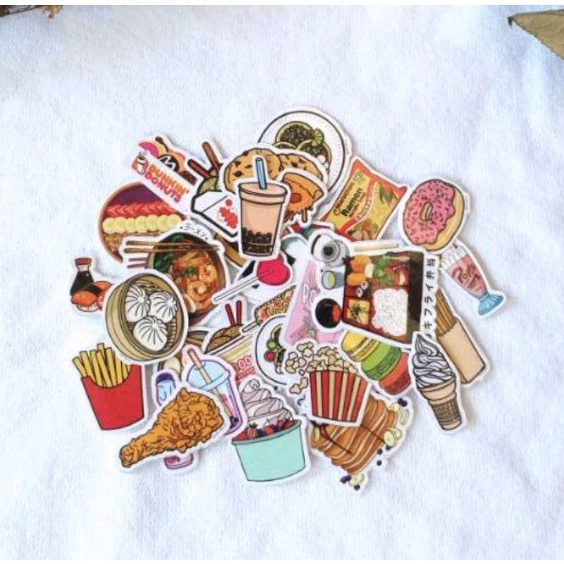 

STICKER MURAH 20 Pcs TEMPELAN KULKAS STICKER LAPTOP STICKER PAPER MURAH BEST SELLER BT12 FOOD PAPER ART