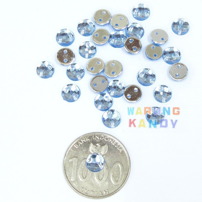 Diamon Akrilik Bulat 6mm ECER 100pc