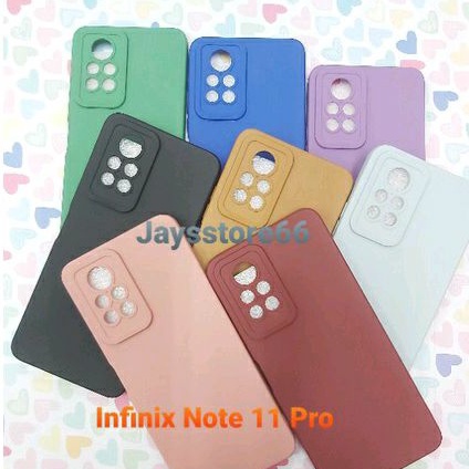 Case Pro Camera Soft Matte Protoctor Infinix Hot 11S Note 11 Pro