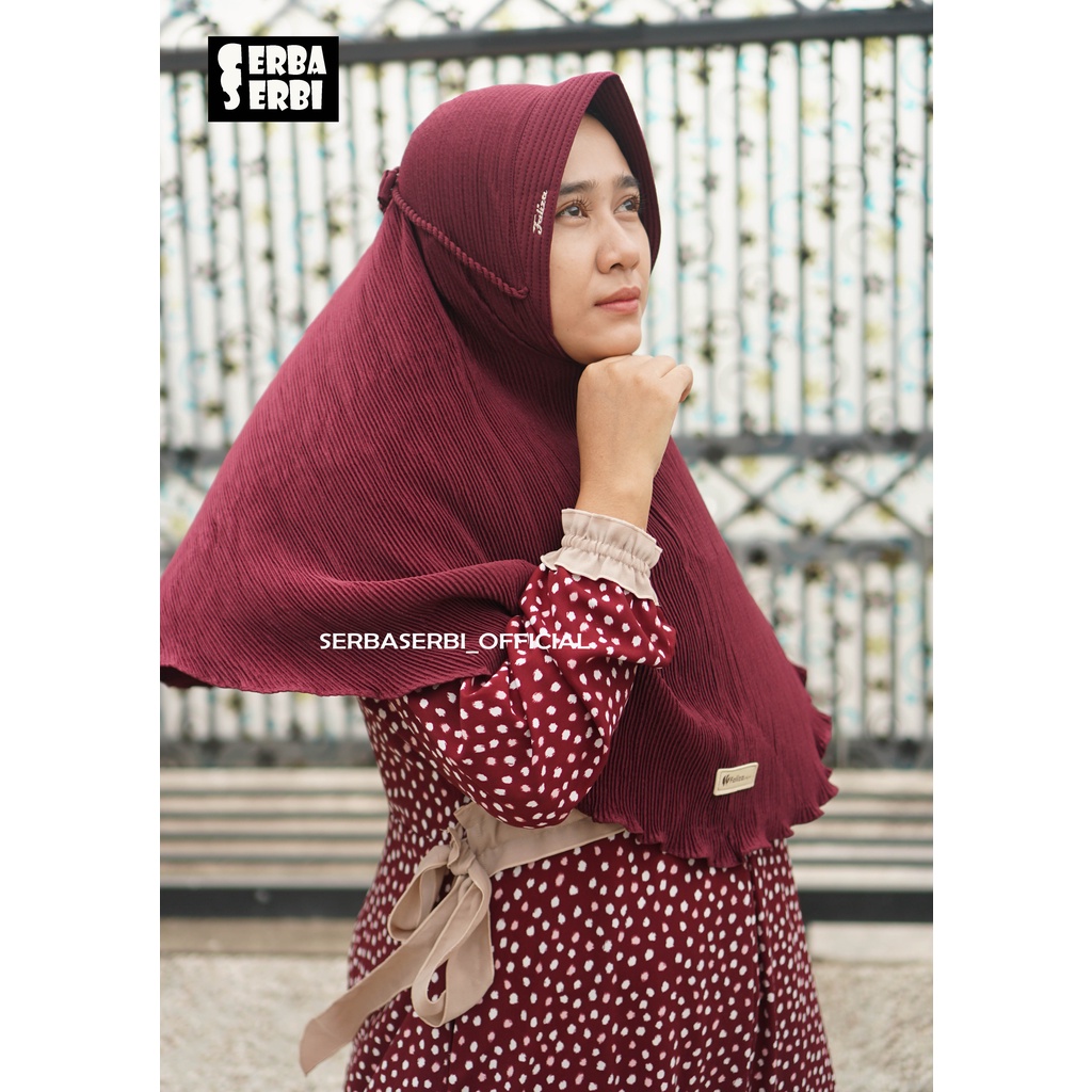 [KWALITAS PREMIUM] HIJAB BERGO PLISKET TALI KEPANG ULIR PREMIUM/HIJAB DEWASA