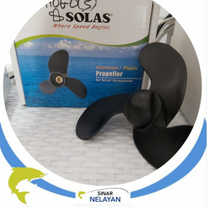 Propeller/baling/kipas mesin tempel Tohatsu/Parsun 2.5pk/3.5pk/3.6pk