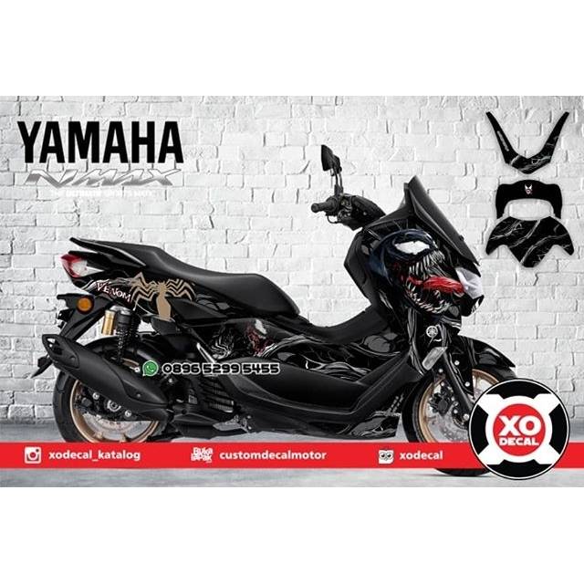 DECAL STICKER YAMAHA NMAX NEW FACELIFT 2020 VENOM MARVEL DESIGN