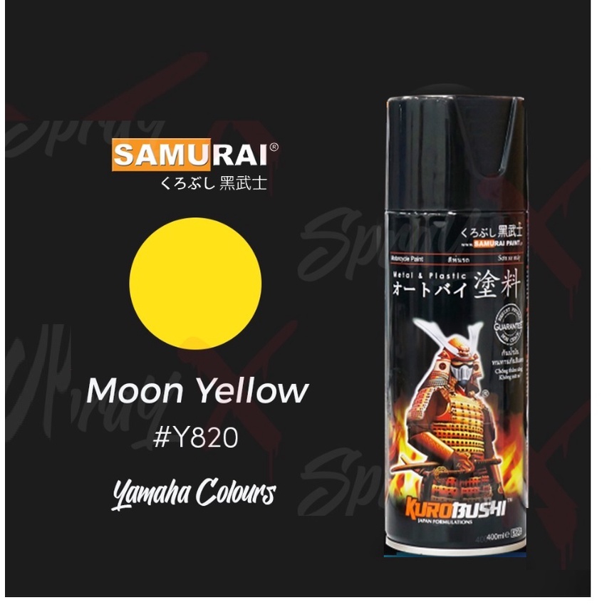 Yamaha Colours Samurai Paint Kurobushi Cat Semprot Pilox Pilok Y820* MOON YELLOW / KUNING (400ml)