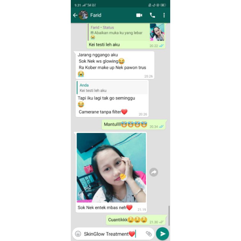 Skincare Skinglow treatment Paket whitening Extra Glow