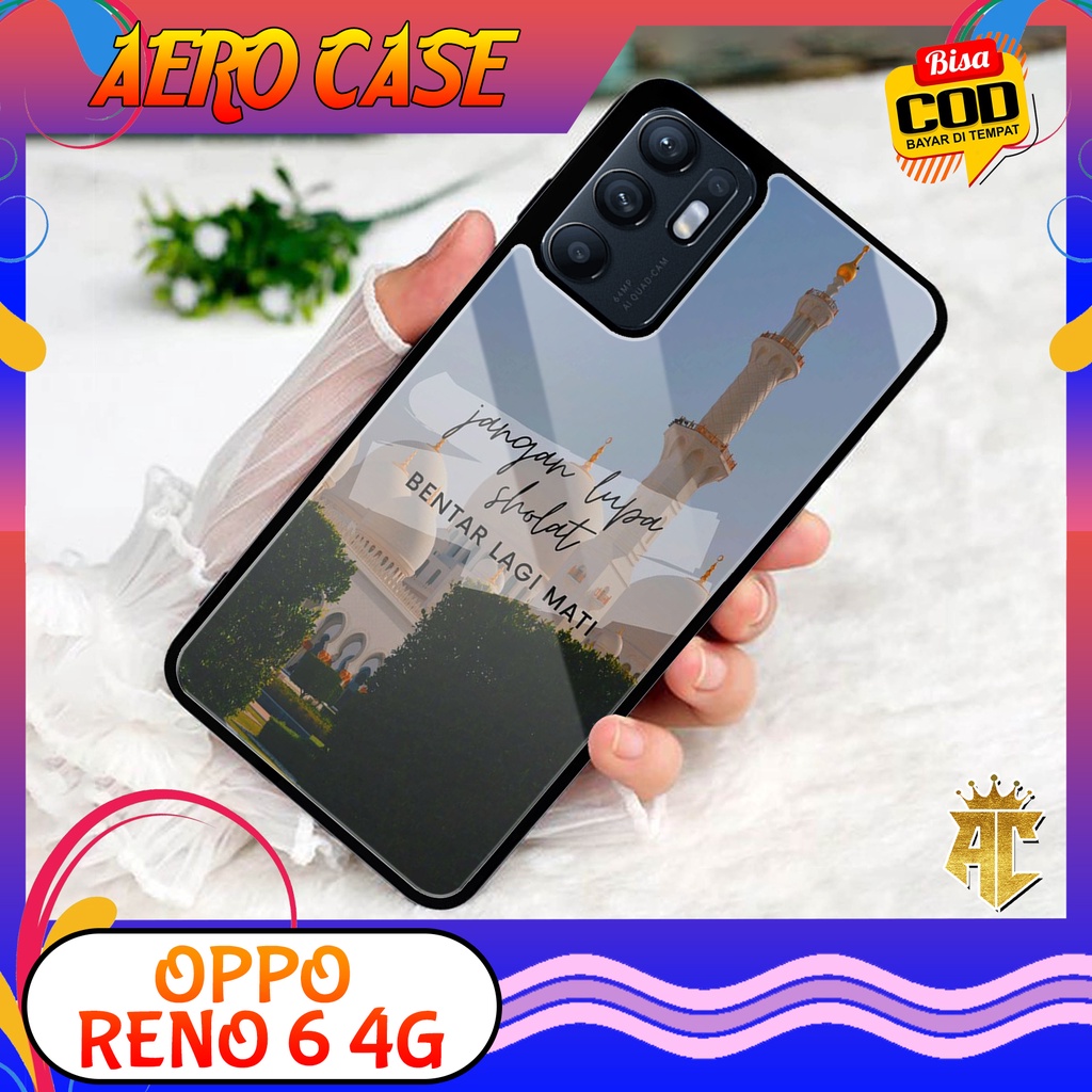 Case OPPO RENO 6 4G - Casing OPPO RENO 6 4G Terbaru 2022 AERO CASE [ MOTIF ISLAMIC ] Silikon OPPO RE